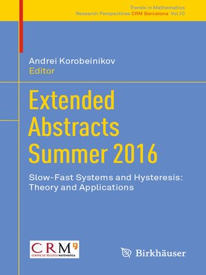 cover image of Extended Abstracts Summer 2016